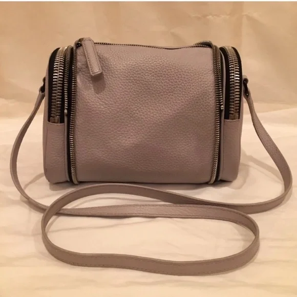 Lavender Leather KARA Double Date Bag - Picture 4 of 8